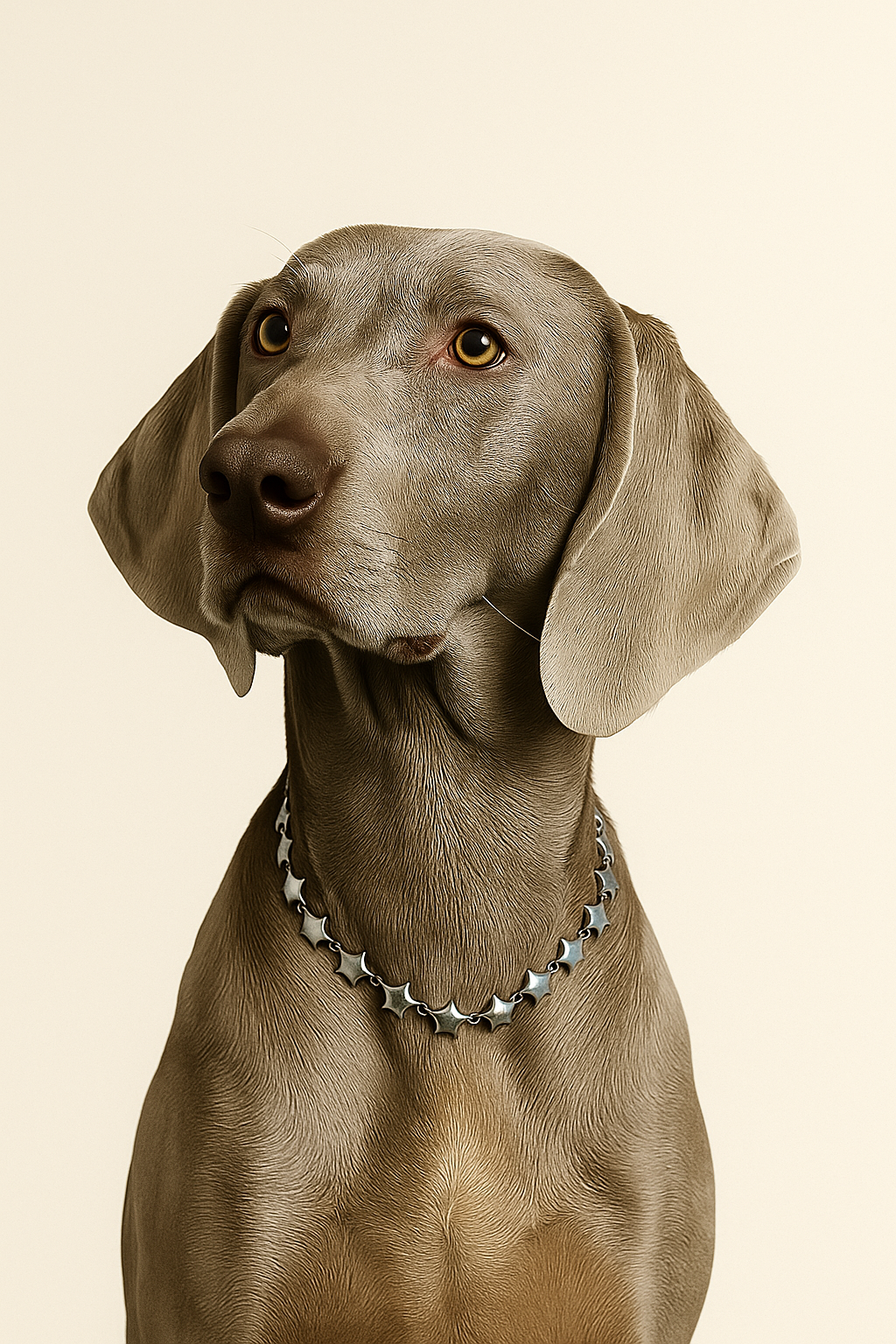 Collar Accesorio Estrellas Plateado