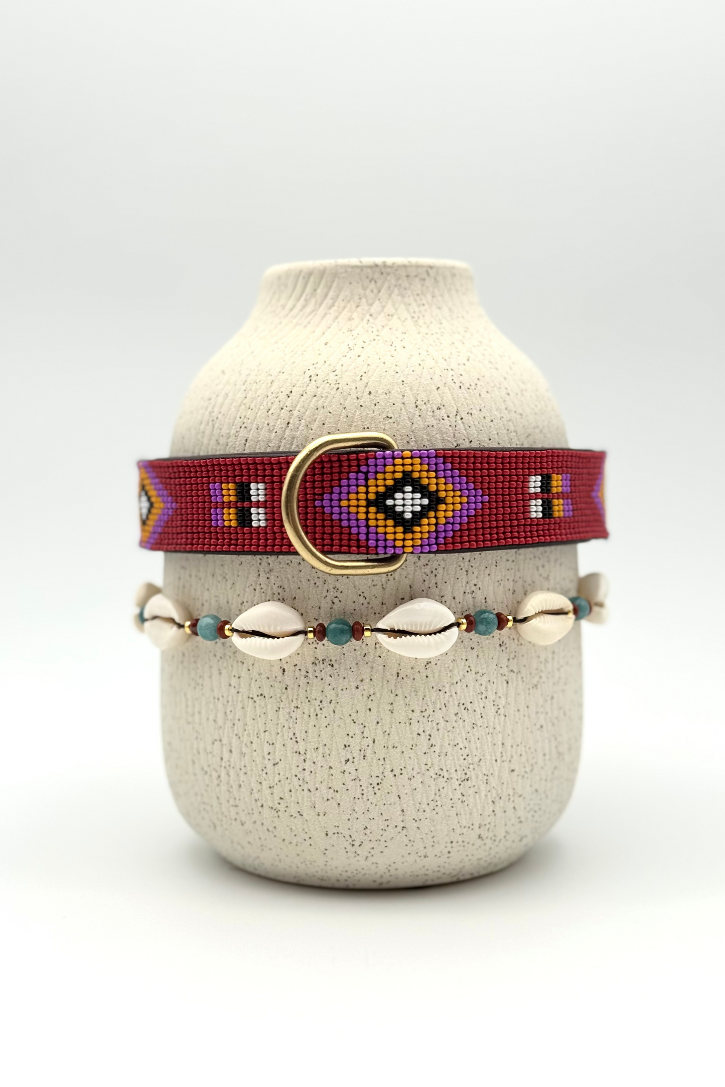 Pack: Collar Rojo + Conchas