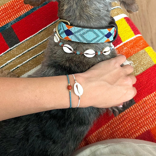 Pulseras de Conchas y Piedras a juego con tu perro
