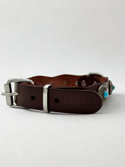 Collar de Tachuelas Turquesa