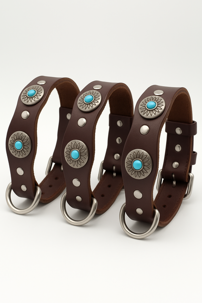 Collar de Tachuelas Turquesa