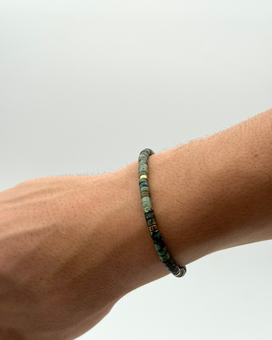 Pulsera de Piedra Verde a juego con tu perro