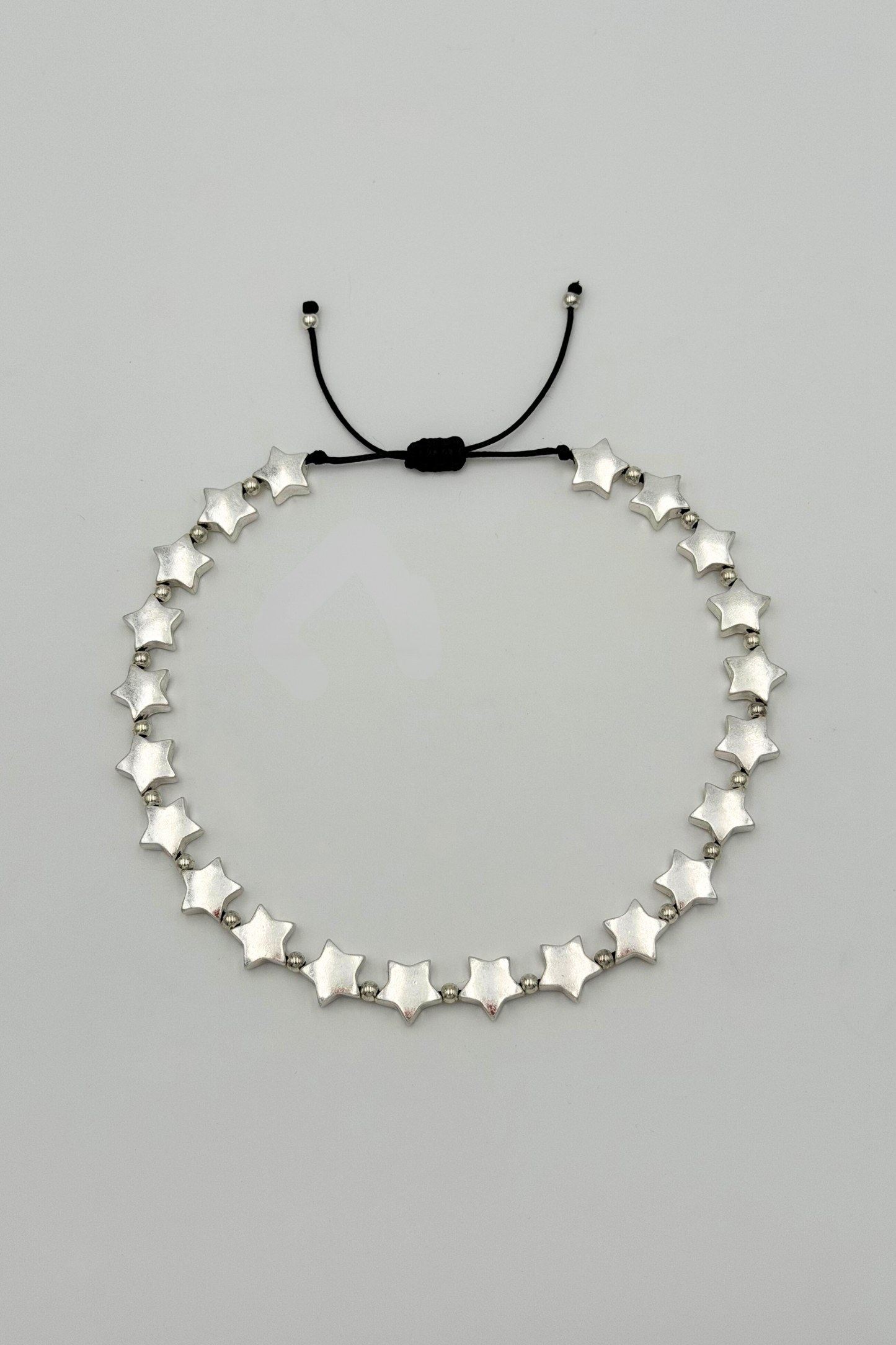 Collar Accesorio Estrellas Plateado