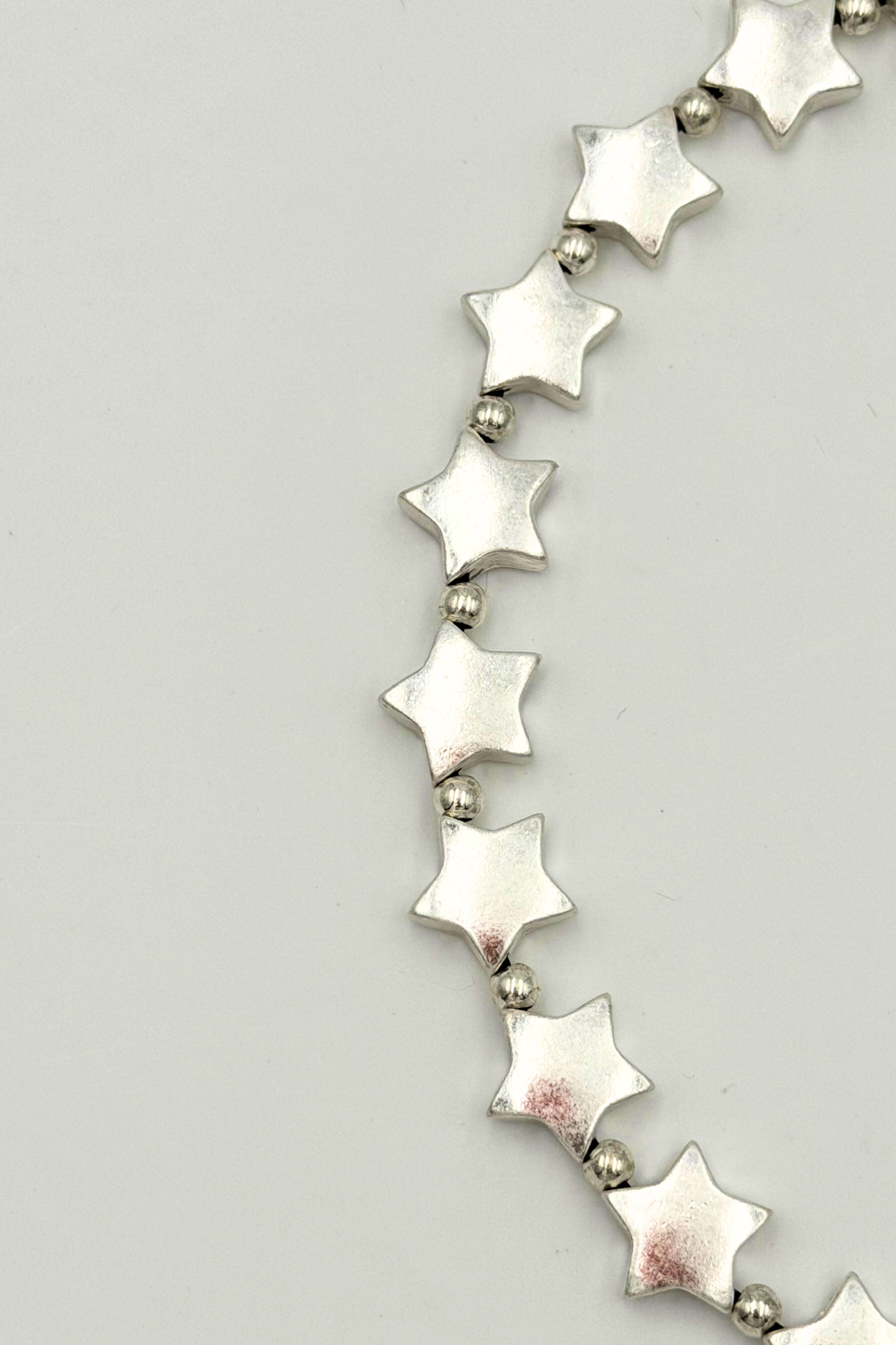 Collar Accesorio Estrellas Plateado