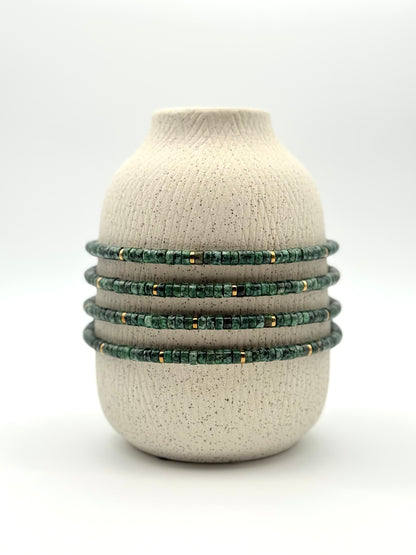 Collar Accesorio de Piedras Verde