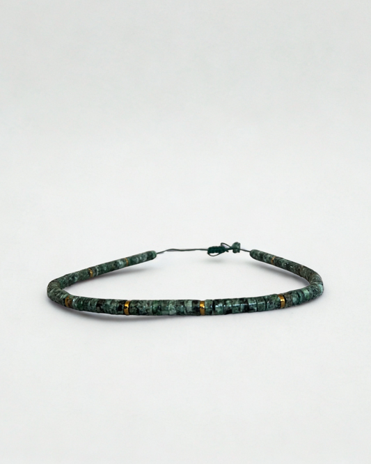 Collar Accesorio de Piedras Verde
