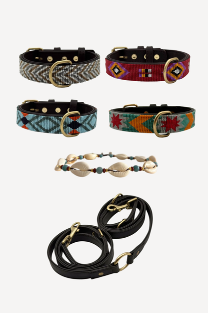 Pack: Collar Beads + Conchas + Correa