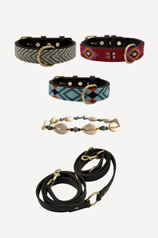 Pack: Collar Beads + Conchas + Correa