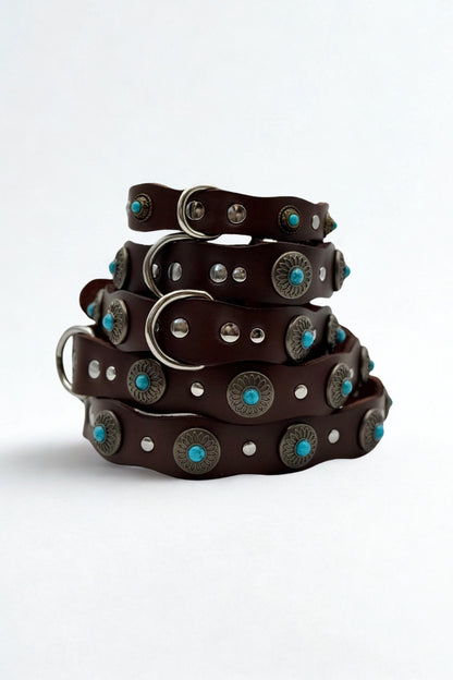 Collar de Tachuelas Turquesa