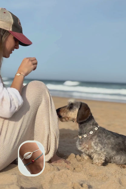 Pulseras de Conchas y Piedras a juego con tu perro